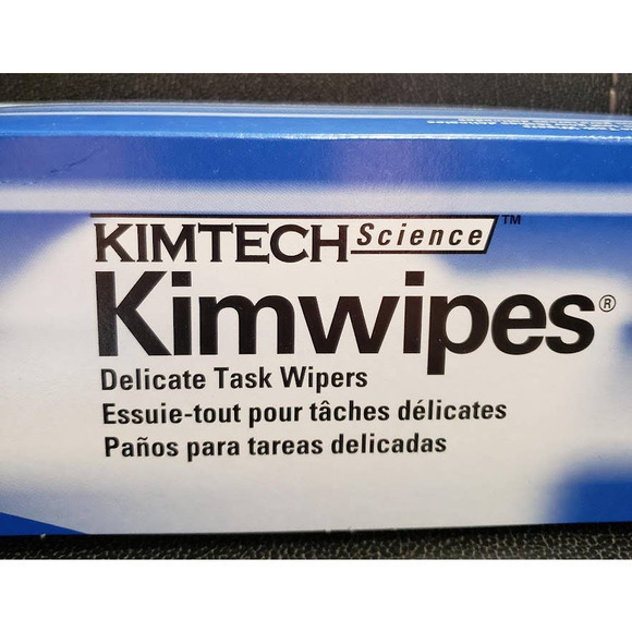 KIMTECH Science Kimwipes #34743 Delicate Task Wipes 100 Count Box 11.2" X‎ 12.3" - Picture 4 of 6